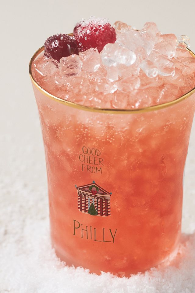Holiday in the City Juice Glass #2
