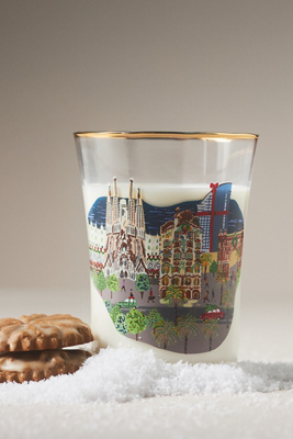 Anthropologie Holiday In The City Juice Glass