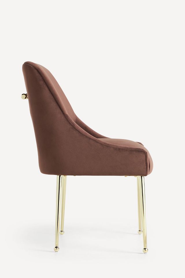 Elowen Performance Velvet Dining Chair | AnthroLiving