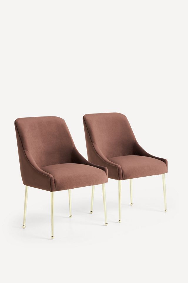 Elowen Performance Velvet Dining Chair #5