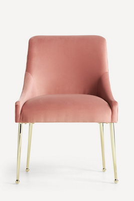 Anthropologie Performance Velvet Elowen Dining Chair