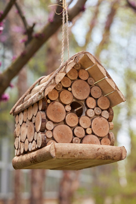 Terrain Log Cabin Birdhouse