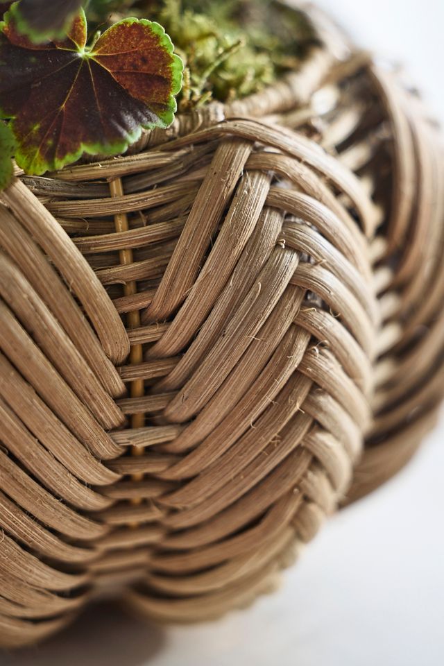 Pumpkin Woven Rattan Pot #1