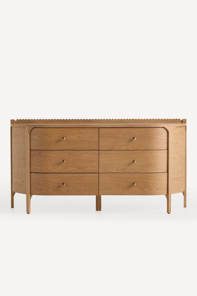 Aria Six-Drawer Wood Dresser #1