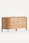 Aria Six-Drawer Wood Dresser