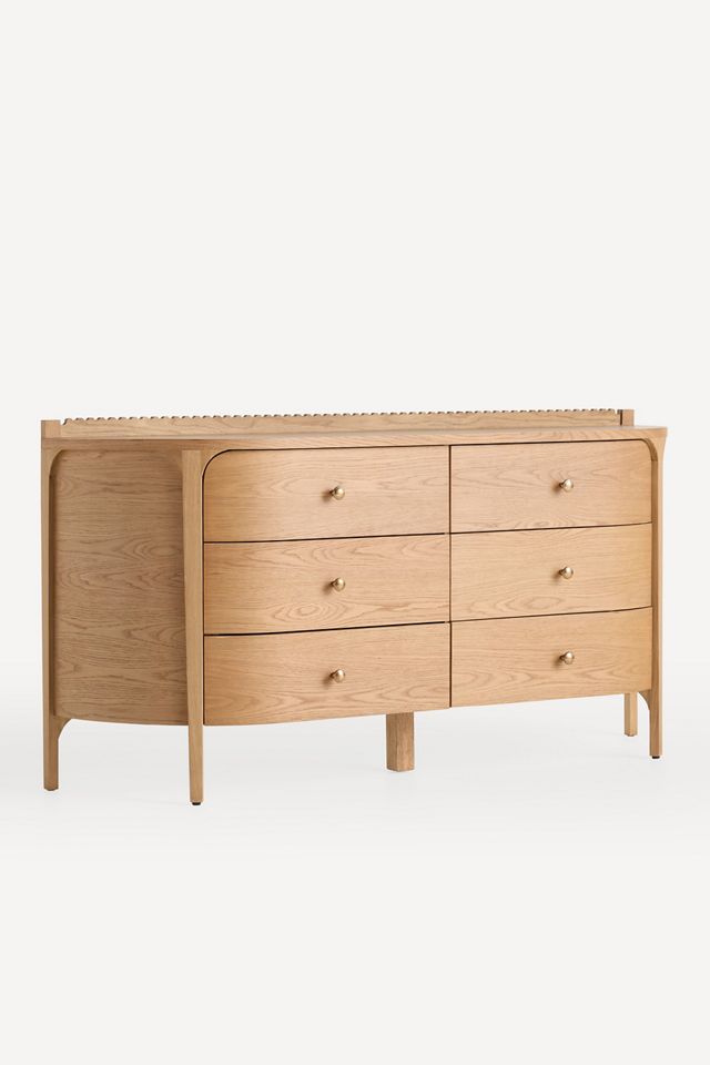 Aria Six-Drawer Wood Dresser #2