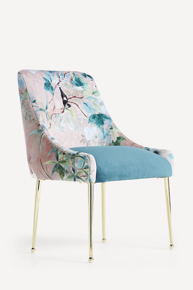 Colleen Velvet Elowen Dining Chair | AnthroLiving