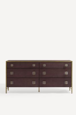 Autumn Shagreen Six-Drawer Dresser