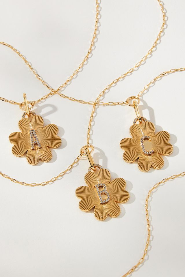 Monogram Clover Charm Necklace #1