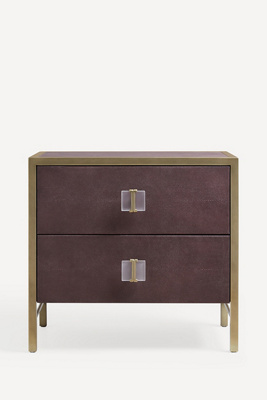 Anthropologie Autumn Shagreen Nightstand