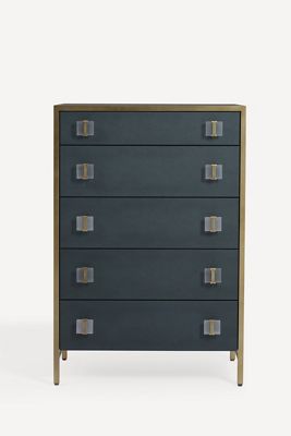 Autumn Shagreen Five-Drawer Dresser