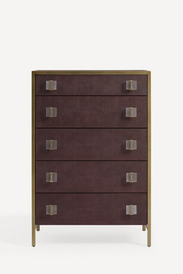 Anthropologie Autumn Shagreen Five-drawer Dresser