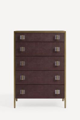 Autumn Shagreen Five-Drawer Dresser
