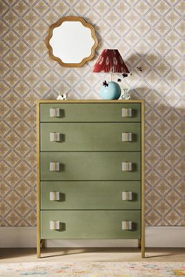 Autumn Shagreen Five-Drawer Dresser