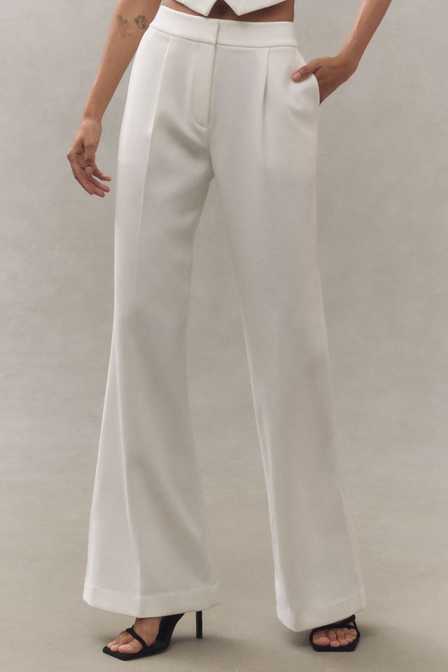 SANS FAFF Pin Tuck Palazzo Pants | Anthropologie