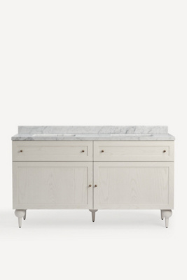 Anthropologie Fern Marble-top Double Bathroom Vanity
