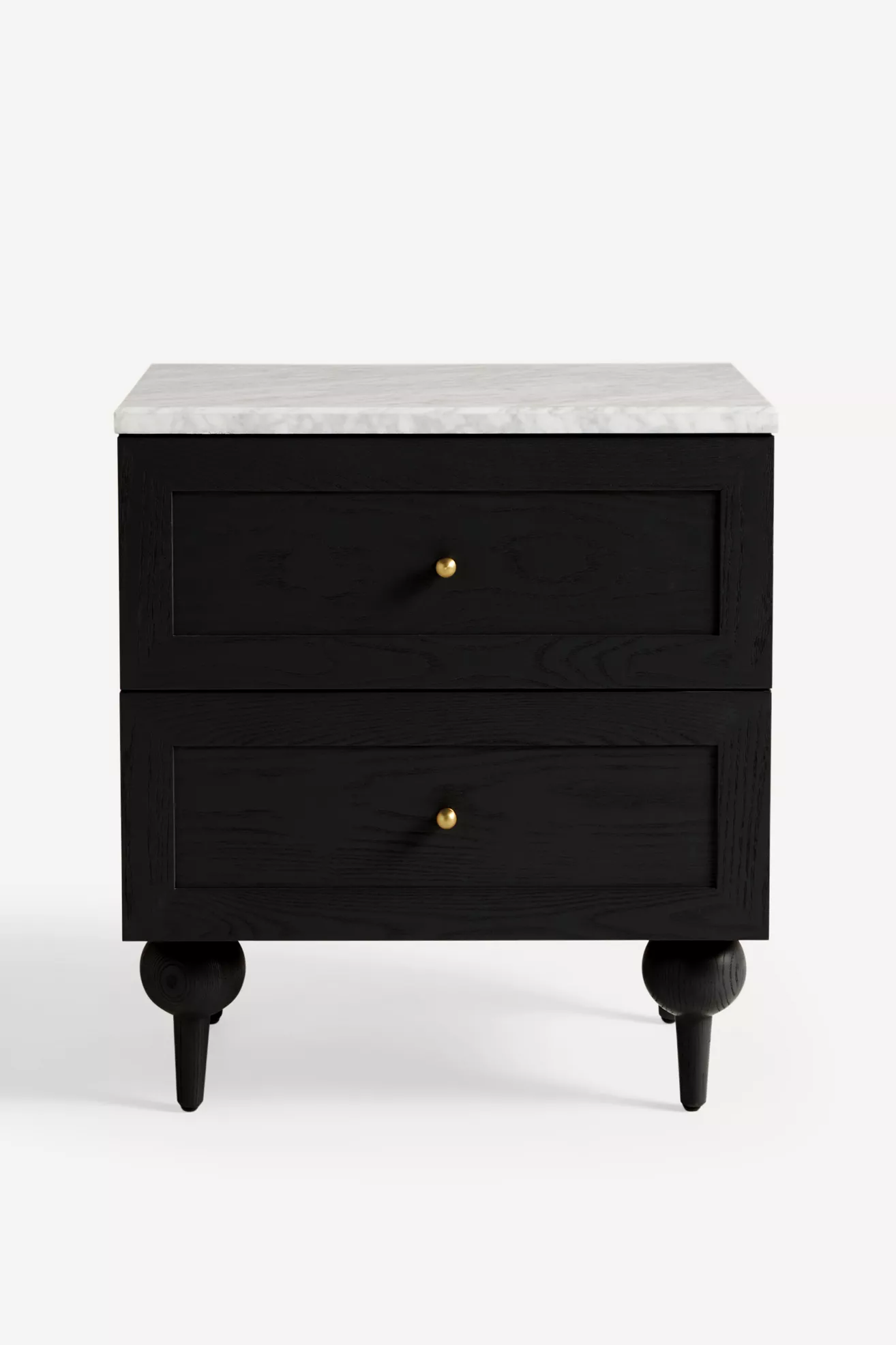 Fern Marble Top Two-Drawer Nightstand - thumbnail 3