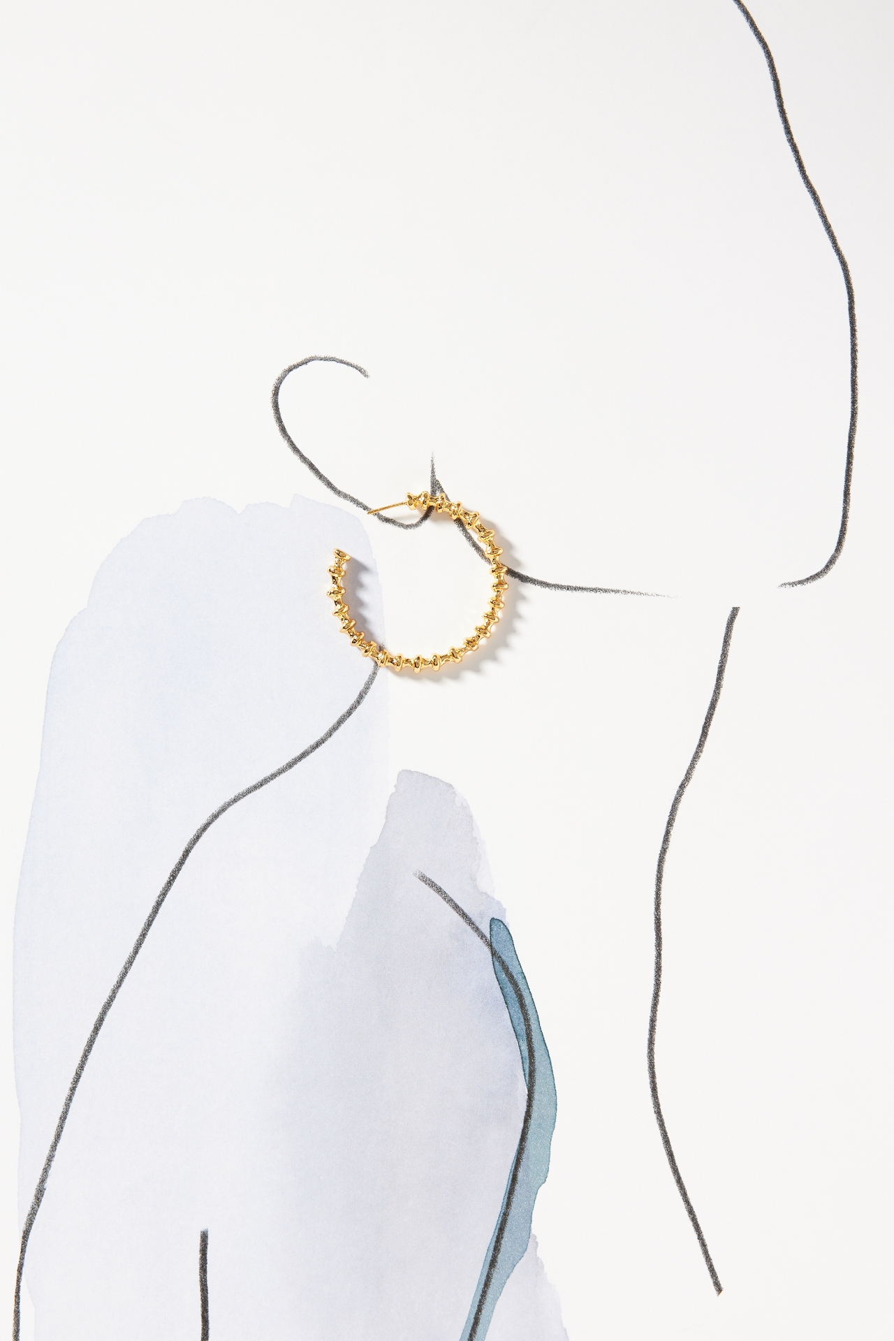 JETLAGMODE Formation Maxi Hoops Earrings