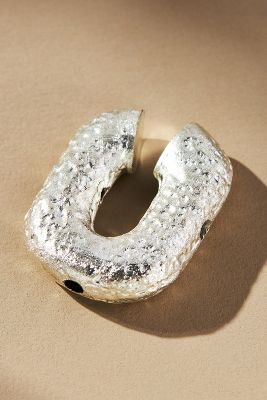 Shop Jetlagmode Link Bold Ear Cuff In Silver