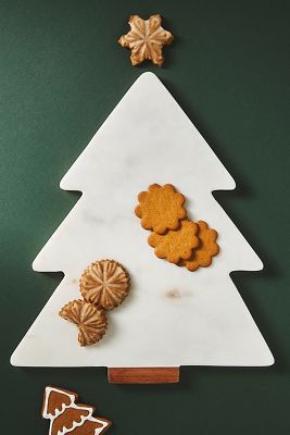 Anthropologie Fir Tree Cheeseboard In Black