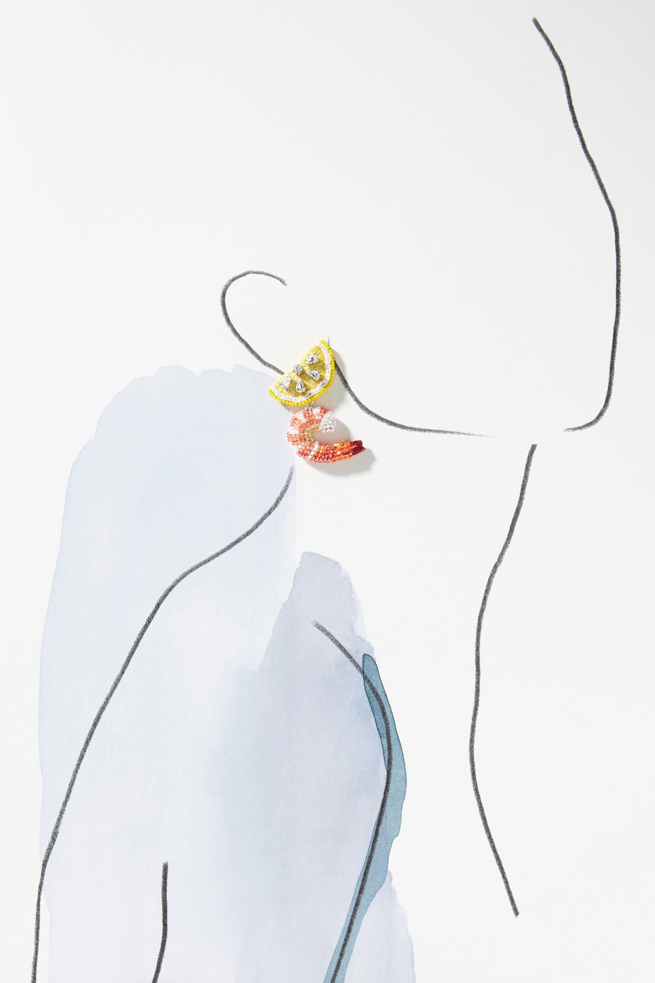 Mignonne Gavigan Shrimp Cocktail Drop Earrings