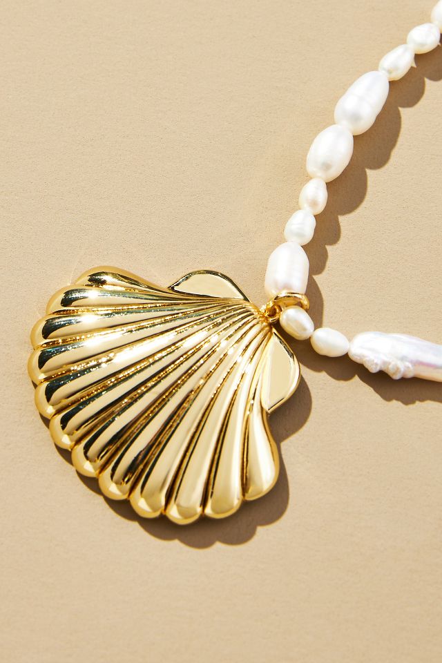 Anthropologie shell necklace shop