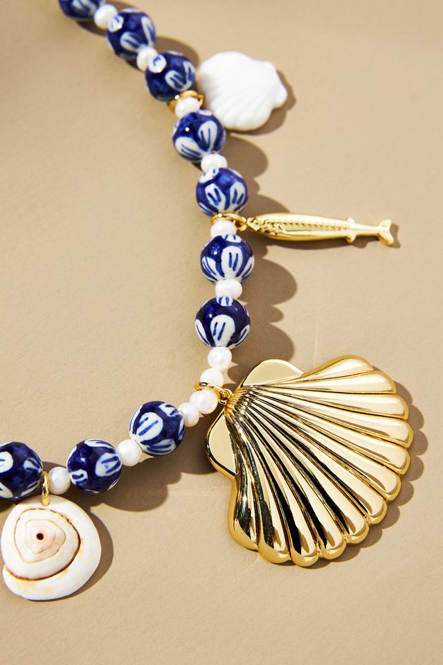 Mignonne Gavigan Catania Charm Shell Necklace #1