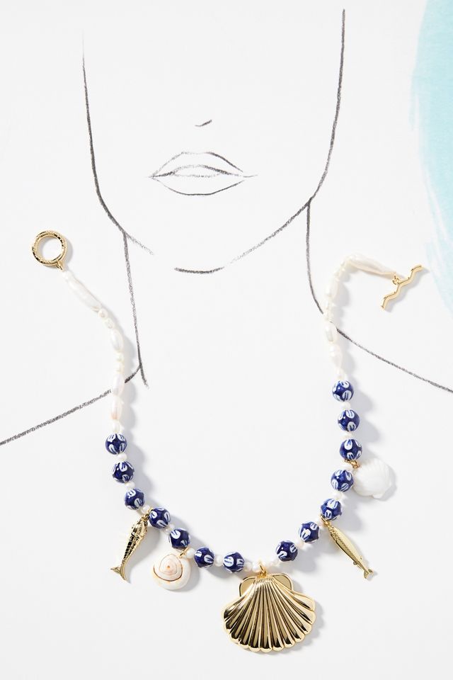 Mignonne Gavigan Catania Charm Shell Necklace #2