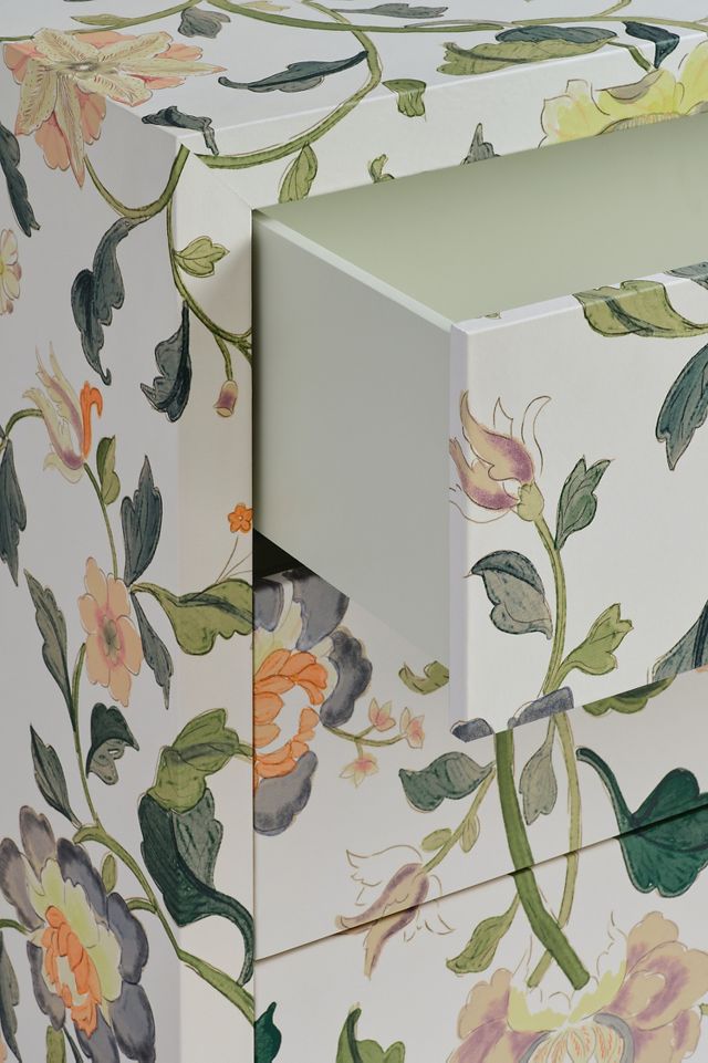 Hale Canvas 3-Drawer Floral Dresser