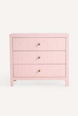 Anthropologie Hale Canvas Three-drawer Dresser