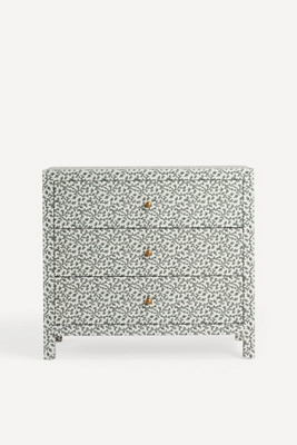 Anthropologie Hale Canvas Three-drawer Dresser In Gray