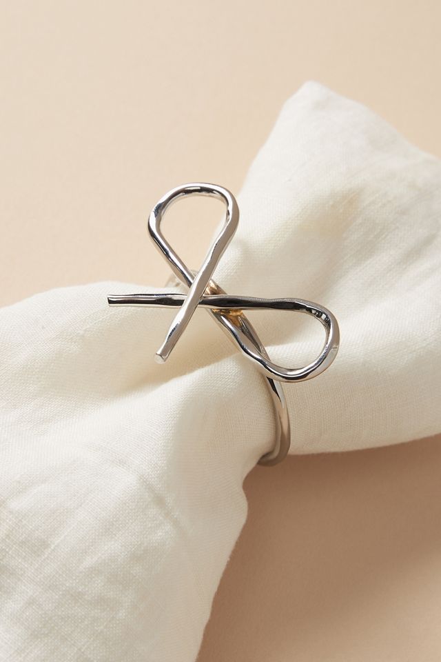 Bow Napkin Rings, Set of 4 #1