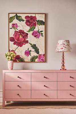 Anthropologie Hale Canvas Nine-drawer Dresser