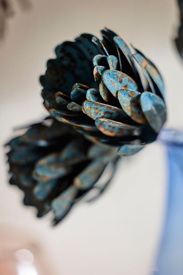 Blue Pinecones Iron Bunch #1