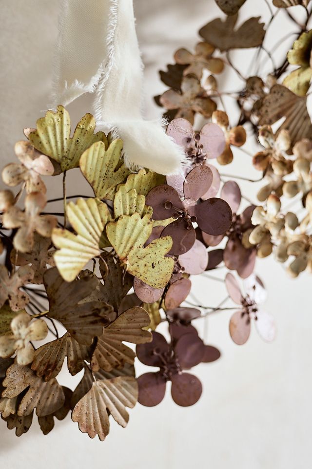 Hydrangea Iron Wreath