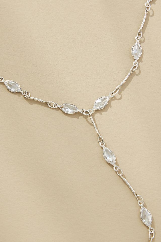 Crystal Lariat Necklace main image 0