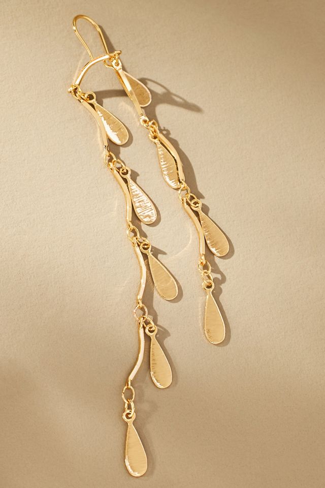 Double Flutter Fringe Drop Earrings #1
