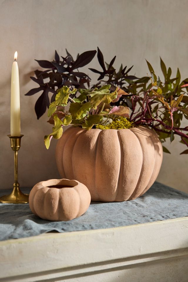 Terracotta Pumpkin Planter #2