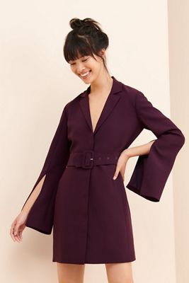 AU x Nuuly V-Neck Blazer Dress