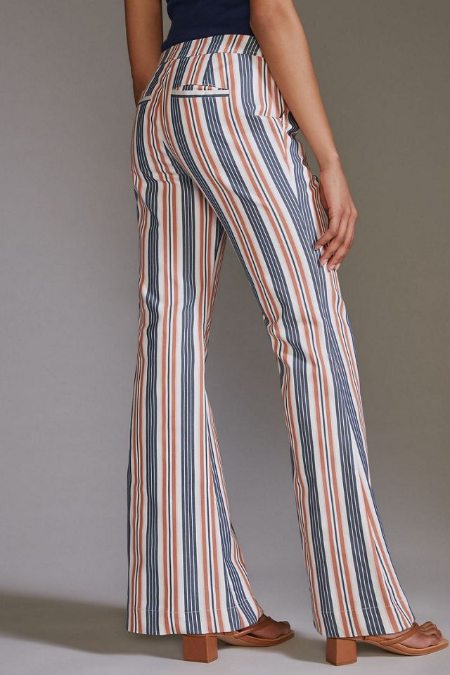 Chill Out Posh Knit Stripe Flare Pants