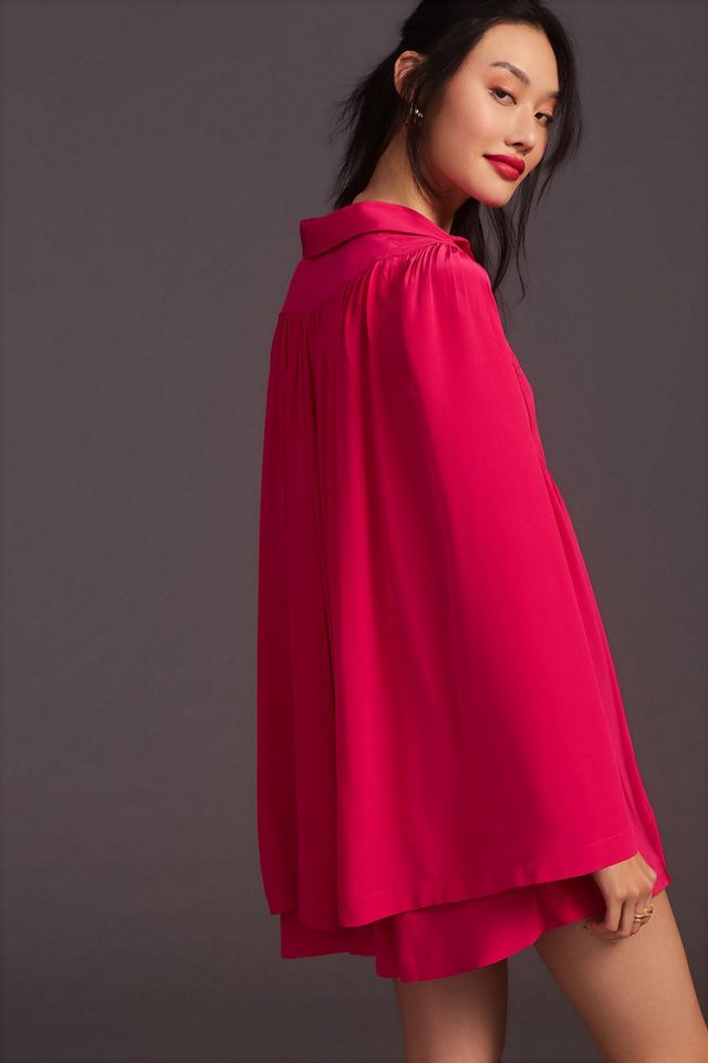 Maeve Silk Cape Dress #2