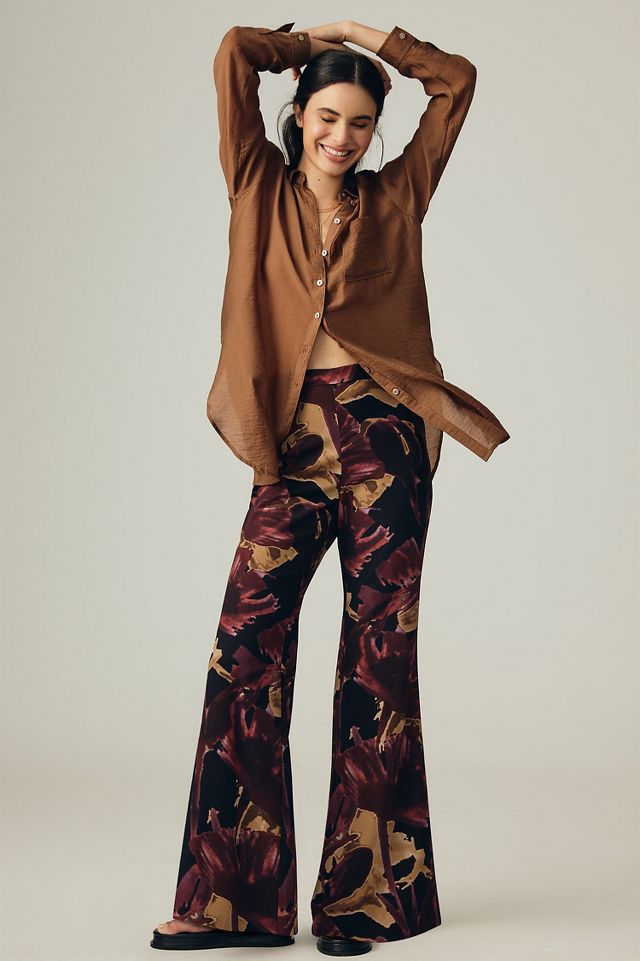 Petite printed pants best sale