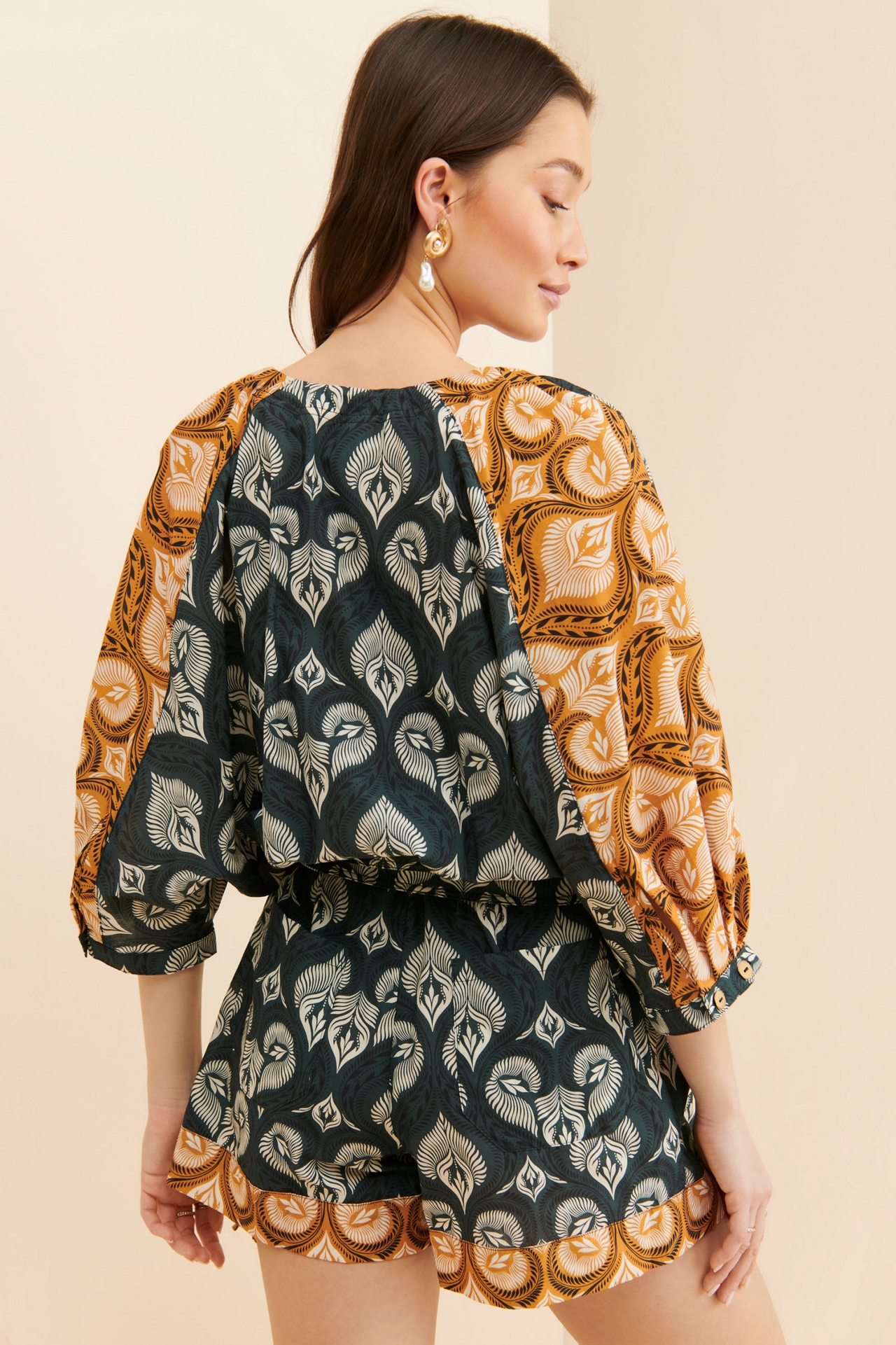 Agua Bendita Linnea Printed Romper