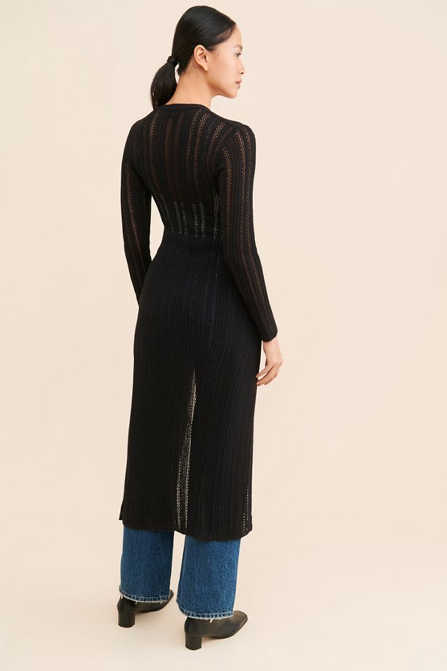 4SI3NNA Pointelle Long Cardigan #1