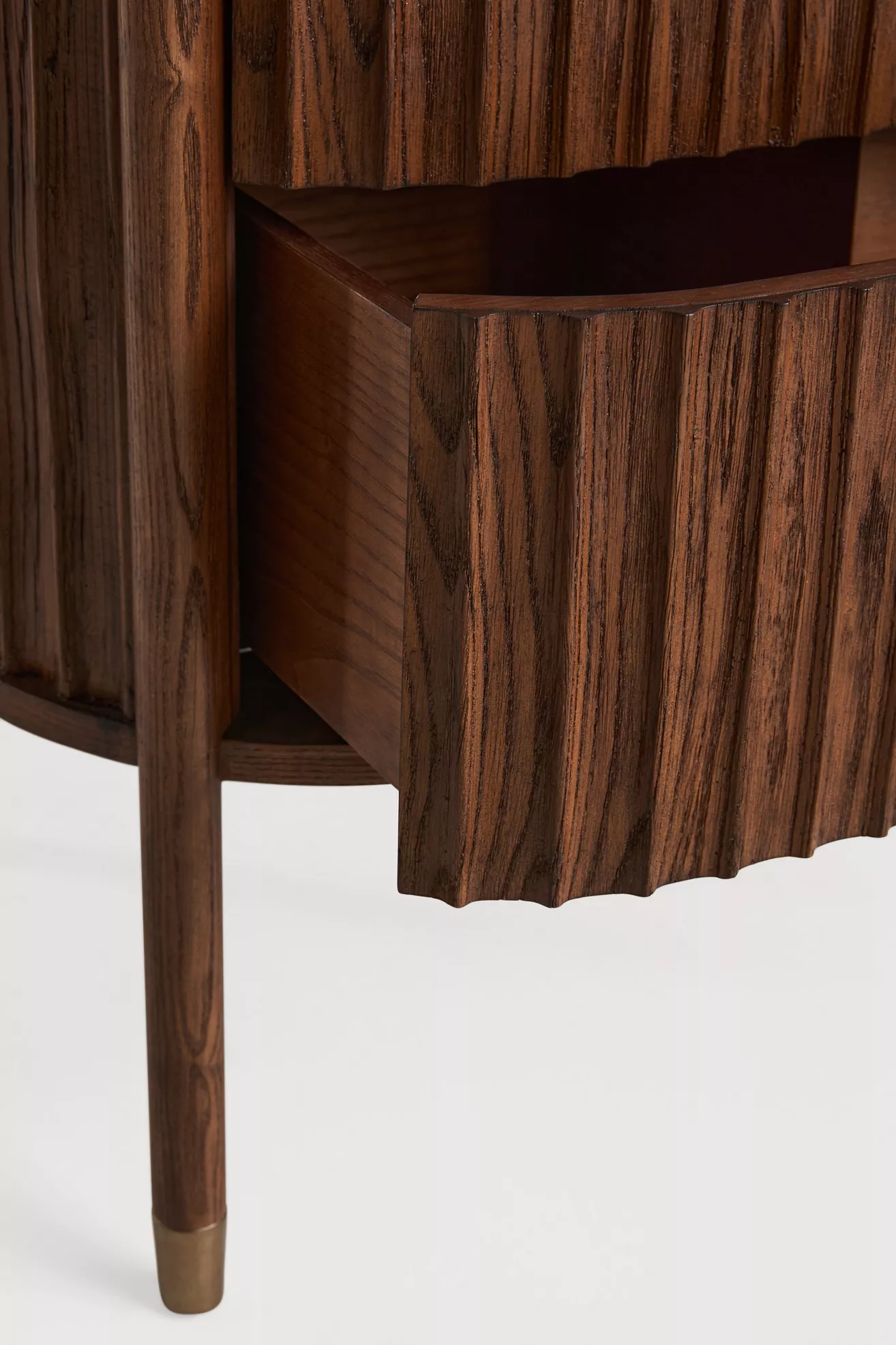 The Isla Marble-Top Fluted-Wood Single-Bathroom Vanity - thumbnail 5
