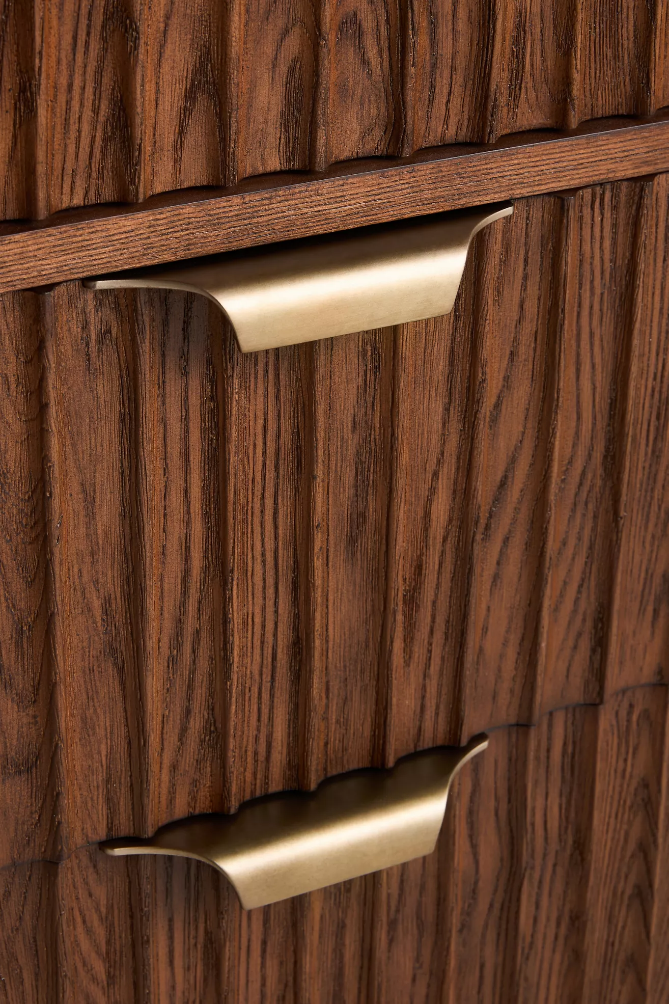 The Isla Marble-Top Fluted-Wood Single-Bathroom Vanity - thumbnail 6