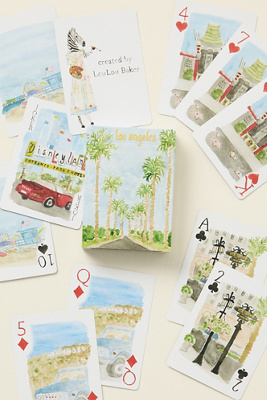 Loulou Baker Watercolor Playing Cards - New York
