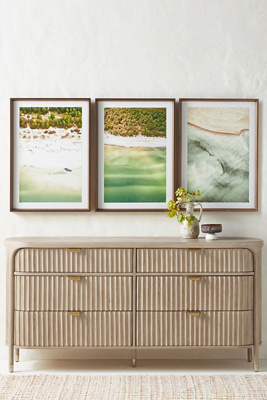 Anthropologie Isla Fluted Six-drawer Dresser