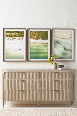 The Isla Fluted-Wood Six-Drawer Dresser