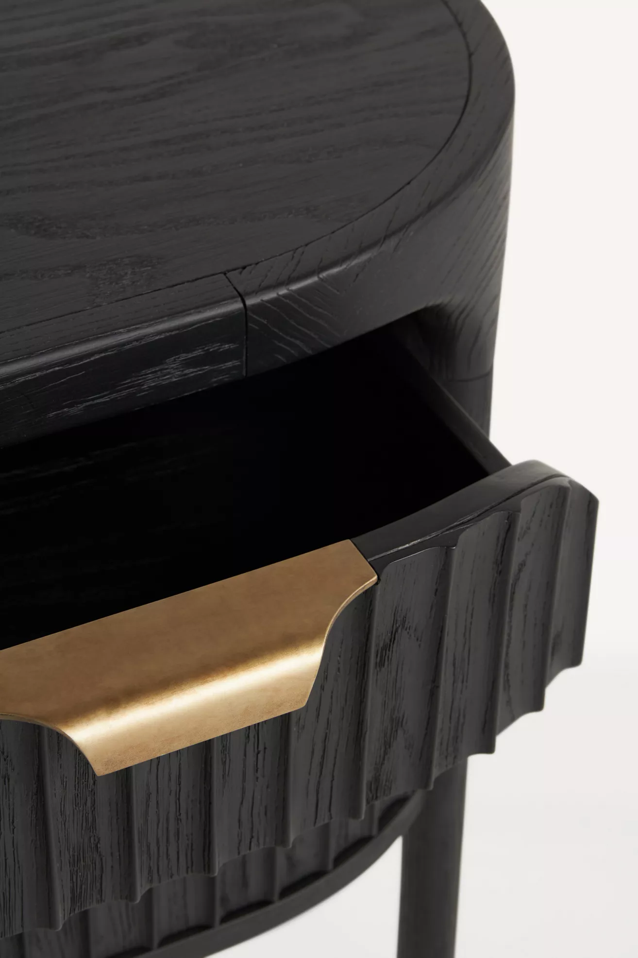 The Isla Fluted-Wood Two-Drawer Nightstand - thumbnail 9